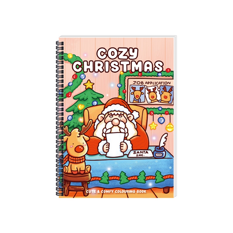 クリスマスの子供の塗り絵